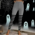 thumbnail image 4 of Neewe Women's Halloween Striped High Waisted Leggings for Women-Soft Athletic Tummy Control Pants for Running Yoga Workout Reg & Plus Size, 4 of 9
