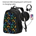 thumbnail image 2 of Wukai Retro Truck Travel Laptop Backpack: Business Water-Resistant Bag with USB Charging Port, Ideal College Backpack for Men & Women, 2 of 6