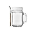 thumbnail image 1 of Feltree Portable Handle Overnight Oats Jars, Overnight Oats Container with Lid and Spoon, 10 Ounce Grain, Milk, Vegetable and Fruit Vegetables Storage Containers (2PC, 1 of 8