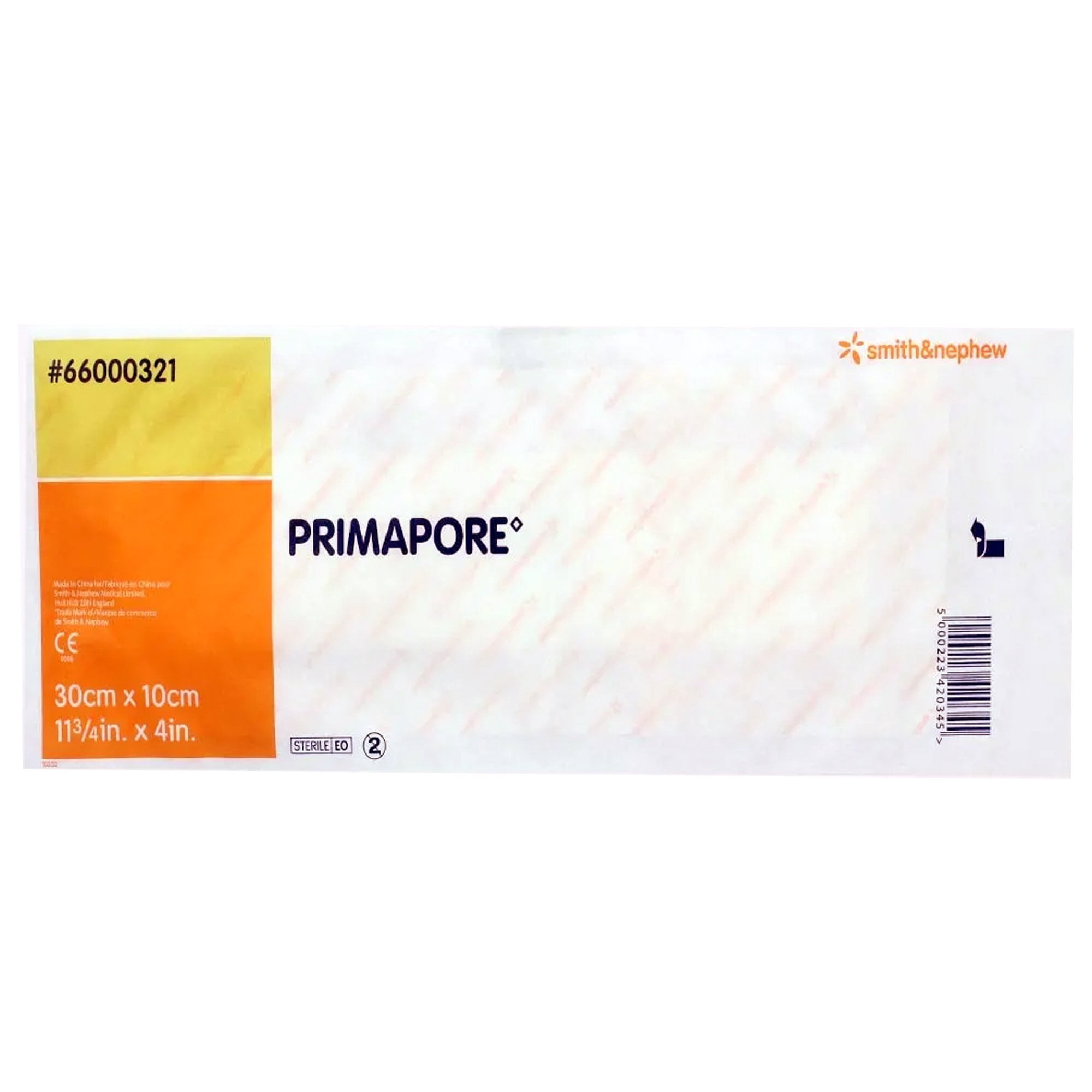 Smith & Nephew Primapore White Polyester Nonwoven Island Dressing Sterile 4 X 11-3/4 Inch 200 per Case