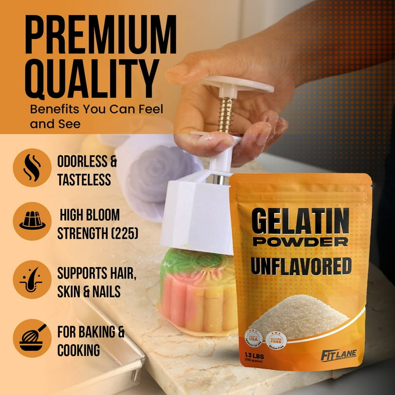 FitLane Nutrition Gelatin Powder Unflavored 1.3 lbs - Walmart.com
