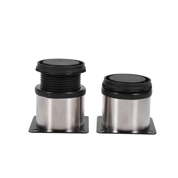 Patas de Metal para Muebles EOTVIA Patas de Acero Inoxidable Redondas Ajustables 4 Unidades
