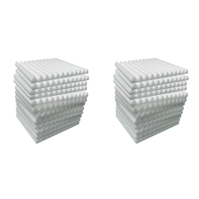 Paneles de Espuma AcúStica 24 Piezas, Paneles de Pared Insonorizados 30X30X5Cm, Panel Absorbente de Sonido de Alta Densidad para