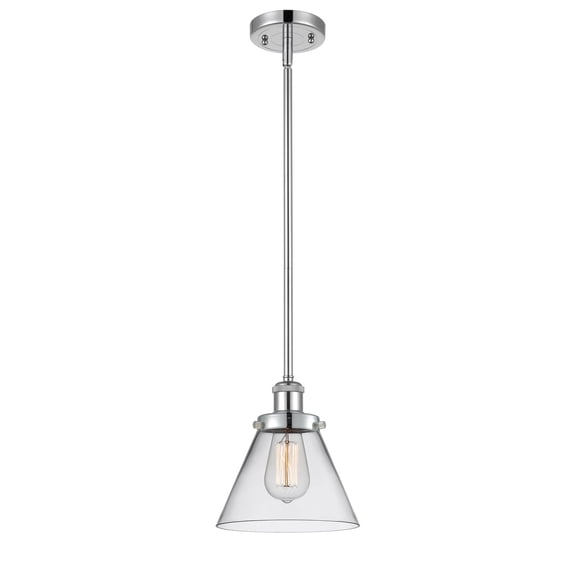 Innovations 916-1S-PC-G42-LED Large Cone 1 Light Pendant part of the Ballston Collection, Polished Chrome