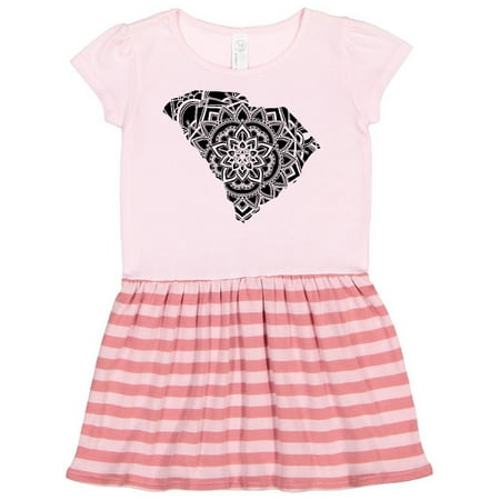 

Inktastic South Carolina Silhouette Mandala Gift Toddler Girl Dress