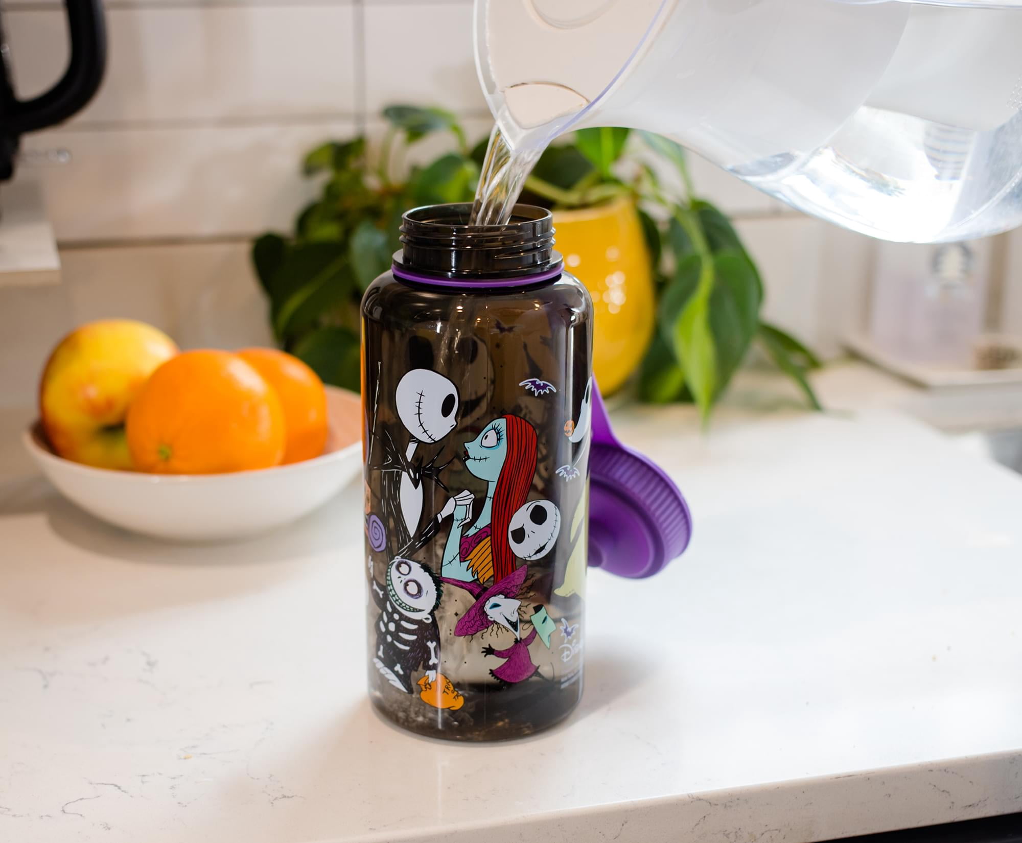 The Nightmare Before Christmas Plastic Water Bottle | Holds 34 Ounces