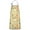 Yellow Princess Castle, variant on White Watercolor Fairy Princess Pattern Apron-Garden Aprons for Women with Pockets-Cotton Linen Waterproof Kitchen Cooking Gardening Aprons Adjustable for Kitchen,Cooking,BBQ and Salon 33x27 Inch