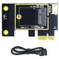 thumbnail image 3 of Tarjeta Adaptadora de Tarjeta de Red InaláMbrica NGFF M.2 una PCIE Compatible con Tarjeta de Red 7260 8265 1650 1675X AX200 AX210, 3 of 5