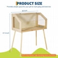 thumbnail image 2 of Huisuilinss Hamster Cage With Legs,Guinea Pig Cage Chew Proof,Large Hamster Habitat,Wood Hamster House With Acrylic Window & Openable Top,Small Animal Cage For Chinchilla Gerbil Rabbits, 2 of 7