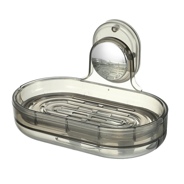Jabonera, jabonera para pared de ducha, jabonera montada en la pared, jabonera para baño, cocina, negro