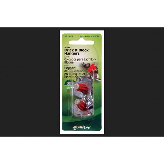 Colgador de fotos Hillman AnchorWire de acero para ladrillos y bloques, paquete de 2, 23 kg