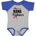 thumbnail image 3 of Inktastic Breast Cancer Awareness My Nana is a Fighter Boys or Girls Baby Bodysuit, 3 of 5