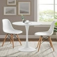 thumbnail image 2 of Rongbuk 31.5 in Round MDF Dining Table, White, 2 of 7