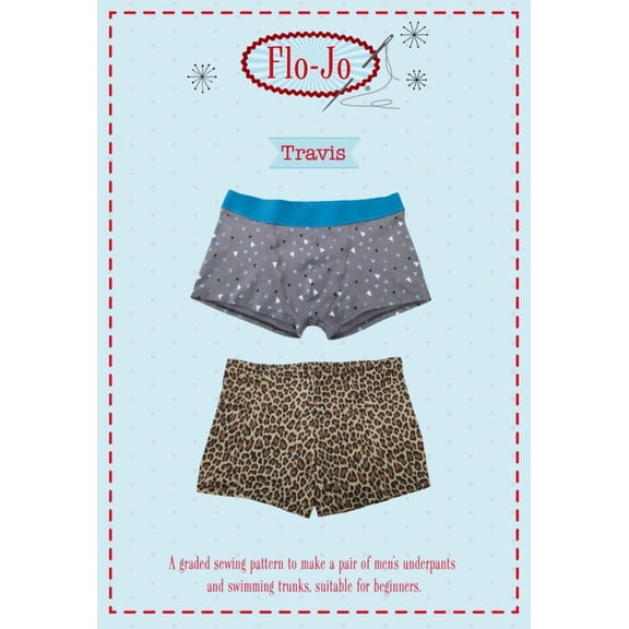 Flo-Jo Sewing Pattern Travis Trunks Men S-XXL Lingerie