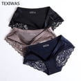 thumbnail image 2 of TEXIWAS, 3 unids / lote, bragas sexis de encaje, ropa interior sin costuras para mujer, bragas para mujer, lencería de algodón, bragas para mujerpangjing, 2 of 4