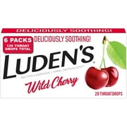 Luden's Throat Drops, Wild Cherry 20 ea (Pack of 6)