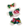thumbnail image 4 of Ropa de muñeca de peluche, conjunto de pantalón de muñeca de niña DIY para niños, accesorios de fotografía, juego de simulación de disfraces para Traje de abrigo verde, 4 of 8
