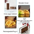 thumbnail image 7 of Taicans Wooden Book Lamp,Wooden Folding LED Book Lamp with Auto-Color Changing Light,Portable Fan-Shaped Night Light,USB-C Rechargeable Ambient Desk Light,Unique Gift for Book Lovers & Home Decor, 7 of 7