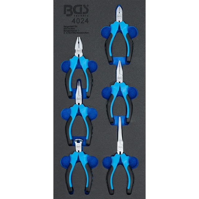 Juego de Mini Pinzas de Precisión BGS 4024 6 Piezas