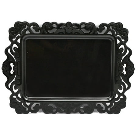 halloween black serving tray