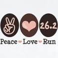 thumbnail image 2 of CafePress - Peace Love Run 26.2 Marathon Infant Bodysuit - Baby Light Bodysuit, Size Newborn - 24 Months, 2 of 4