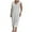 White, variant on yillto Womens Plus Size Dress Cotton Linen Ruffle Sleeve V Neck Summer Loose Midi Dress Tshirts Dresses