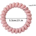 thumbnail image 3 of 10 PCS 5 colores lazos para el cabello accesorio para peinar el cabello diademas de cola de caballo, lazos para el cabello en espiral, coletero elástico en espiral, para niñas y mujeres (color b, 3 of 5