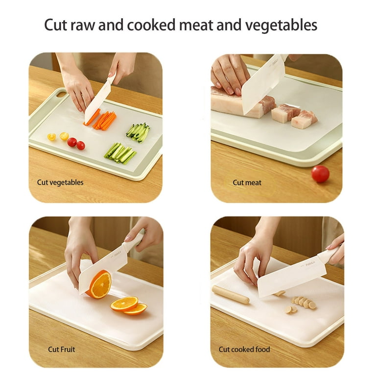 Disposable Plastic Cutting Board | Easy To Use Flexible Cutting Board  Sheets with Built In Sliding Cutter | for Cooking Prep, Commercial,  Traveling