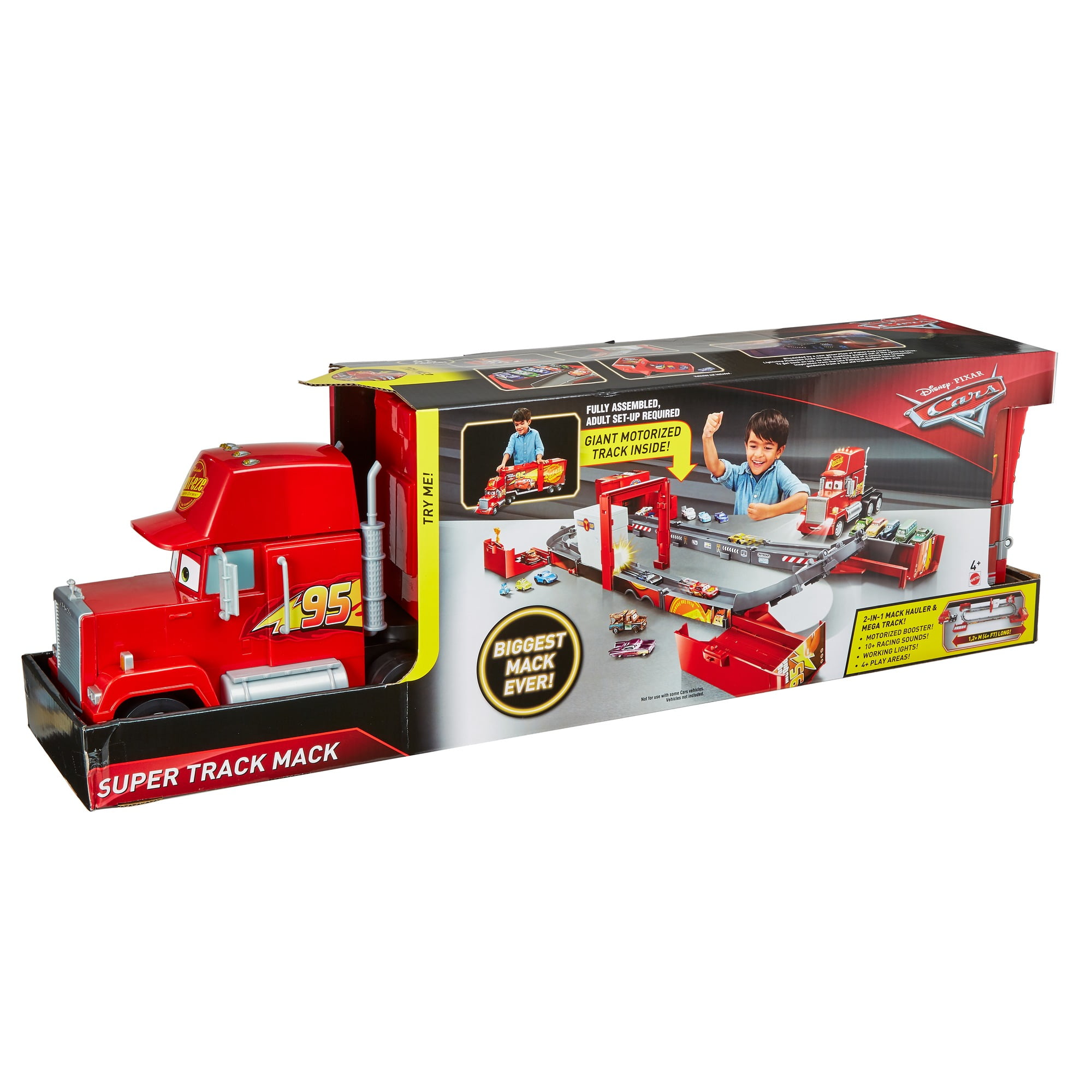 Disney Pixar Cars Transforming Super Track Mack Playset Com