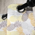 thumbnail image 3 of Ambesonne Fruits Grommet Curtain, Exotic Pineapple Tropics, 50" x 72", Marigold Dimgray, 3 of 6