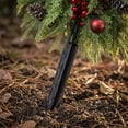 thumbnail image 4 of Uv Resistant Artificial Poinsettia Yard Stake, Realistic Christmas Floral Stake with Frosted Branches, Pine Cones and Berries, for Outdoor Garden and Indoor Tabletop Holiday Decor, 4 of 7