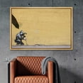thumbnail image 2 of wall26 Framed Canvas Print Wall Art Banksy Camera Mean Pulls Pink Flower Graffiti &amp; Street Art Pop Culture Illustrations Pop Art Bohemian Dark for Living Room, Bedroom, Office - 24"x36", 2 of 5