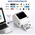 thumbnail image 2 of AKMI Bluetooth Thermal Shipping Label Printer with USB Cable, Black, 100 Count, 2 of 5