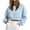 Light Blue, variant on WAGUTH Women's Solid Crew Neck Cropped Sweatshirt Long Sleeve Drop Shoulder Casual Pullover Tops for Fall Winter Wear,Light Blue,S