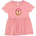 thumbnail image 3 of Inktastic Smart Cookie Girls Baby Dress, 3 of 5