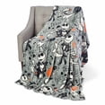 thumbnail image 3 of Nightmare Before Christmas Best Friends Disney Kids Silk Touch Throw Blanket, 50 x 70 inches Grey, 3 of 7