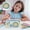 B, variant on Cute Food Pencil Case Large Capacity, Color Block Fabric Pencil Pouch for Sch-ool Supplies, Makeup Bag for Teens Stu-dents