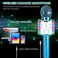 thumbnail image 3 of Karaoke Microphone, 4 in 1 Wireless Microphone with LED Lights Handheld Portable Karaoke Machine, Home KTV Player, Compatible with Android & iOS Devices, 3 of 6