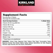 Signature Calcium Citrate 500mg 2 Pack (1000 Tablets Total) for Strong Bones and Teeth