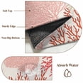 thumbnail image 5 of Coastal Ocean Coral Front Door Rugs 2x3 ft Red Pink Theme Pattern Small Rug for Entryway Non Slip Washable Bathroom Door Mat Absorbent Floor Mat for Indoor Entrance, 5 of 9