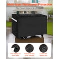 thumbnail image 3 of VEVOR Grill Cover, 59 inch BBQ Covers for Outdoor Grills, Waterproof, Fade Resistant, Weather Resistant Heavy Duty 600D Polyester, Easy On/Off, with Secure Buckles, Black, 3 of 9