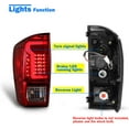 thumbnail image 4 of 1 Pair LED Tail Lights Compatible with 2016-2023 Toyota Tacoma,Tail Lamps Replacement,Chrome Housing + Red Lens, 4 of 8