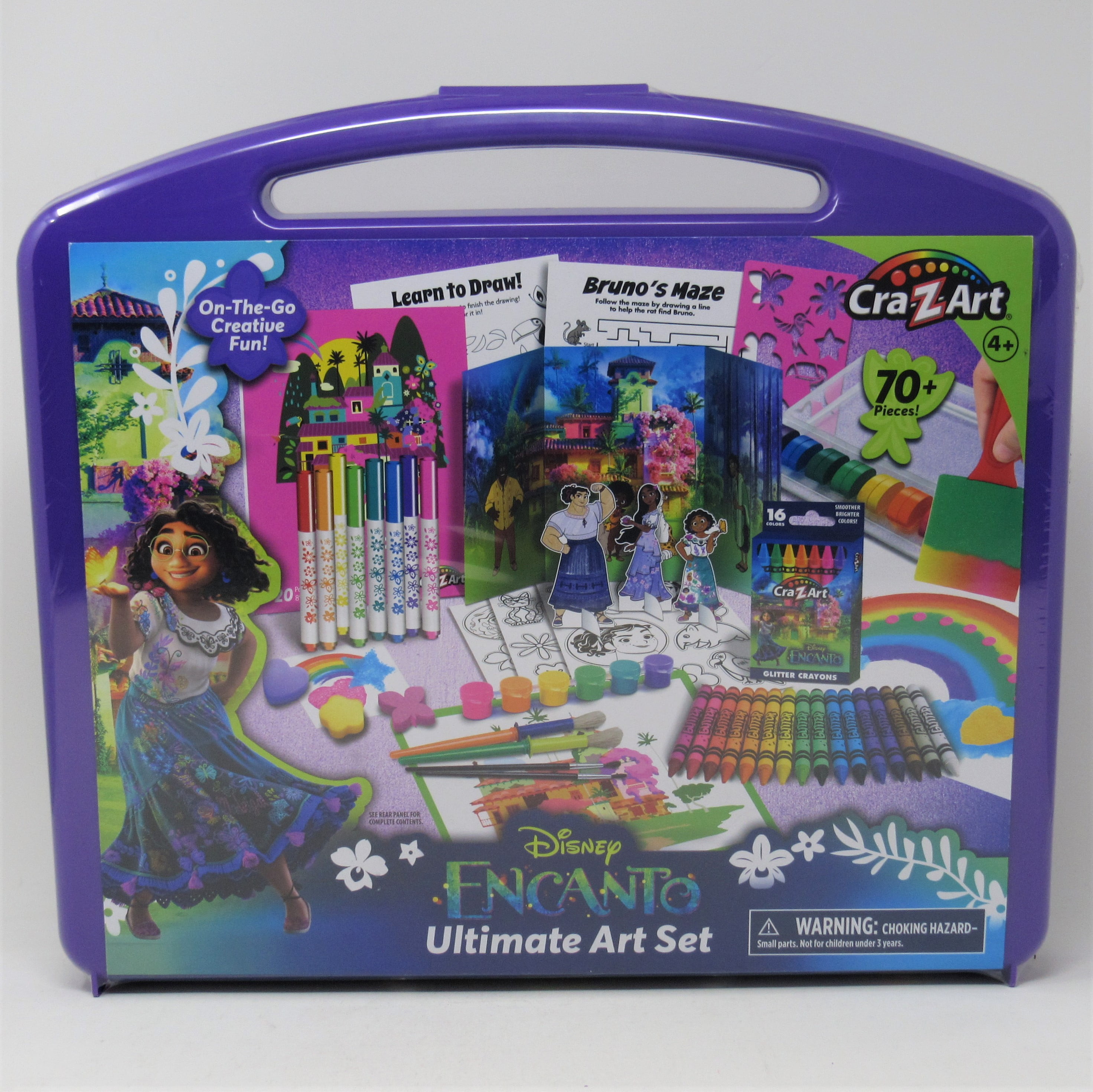 CraZArt Disney Encanto Ultimate Beginner Art Set, 70 Piece Kit for