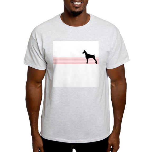 CafePress - Retro Doberman Pinscher Ash Grey T Shirt - Men's Classic Graphic T-Shirt
