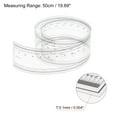 thumbnail image 2 of Unique Bargains Règle Flexible pour Film 50cm Échelle 0.1mm avec Lignes d'Angle et de Largeur Règle Droite Pliante en Plastique pour Animaux, 2 of 6