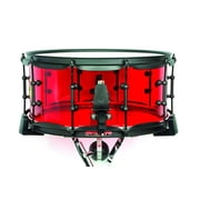 SJC Josh Dun Torch Snare Drum 6.5x14 Red Acrylic Shell Black Hardware