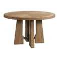 thumbnail image 3 of Intercon Furniture Round Modern Wood Table in Weathered Oak Finish, 3 of 4