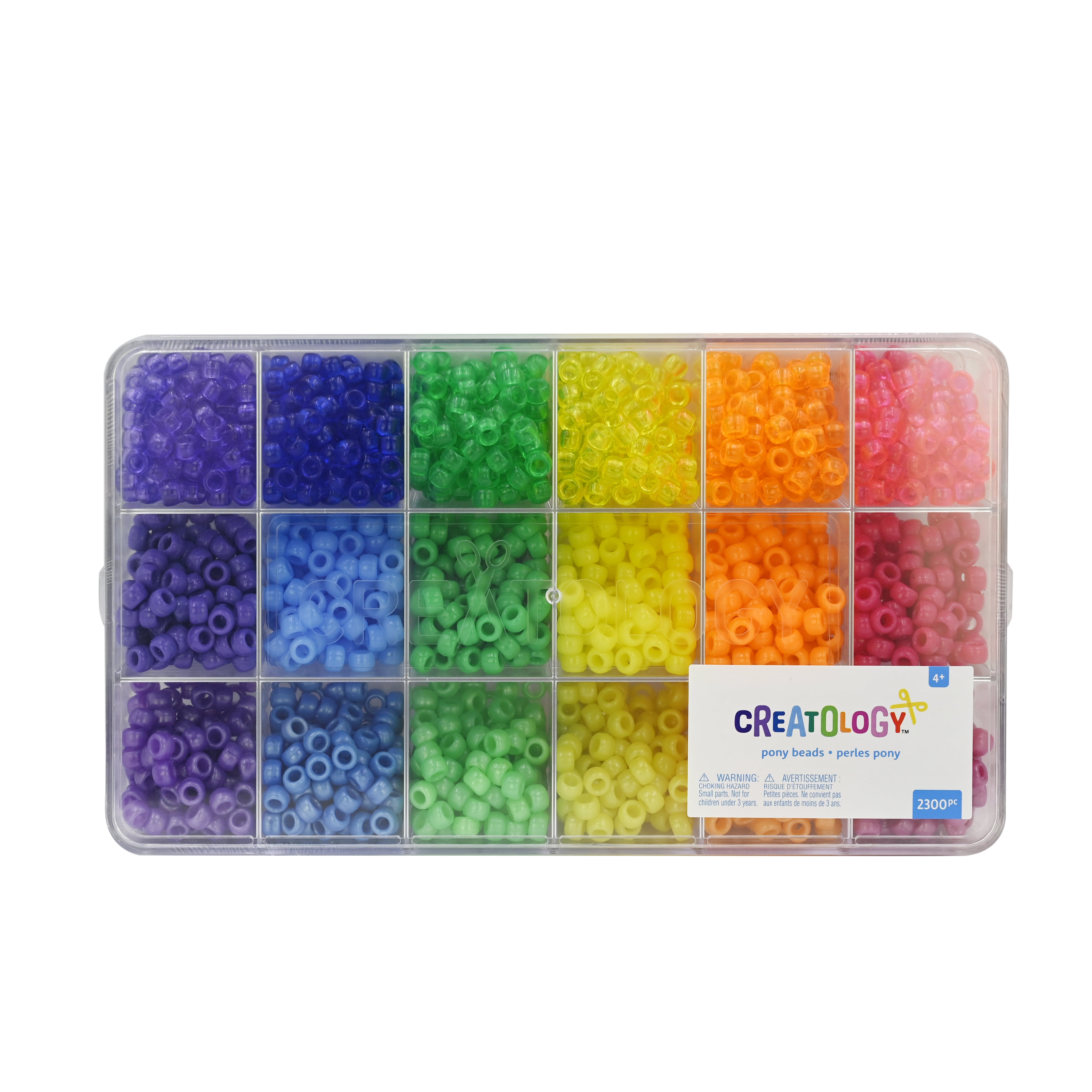 トローリングヘッド　真珠貝　12個色々セット 9 Packs: 2,300 ct. (20,700 total) Rainbow Pony Beads Set by
