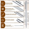 thumbnail image 4 of 5-Pack Tungsten Carbide Scriber, Metal Scribe Tool with 25 Replacement Marking Tips & Steel Ruler -for Glass/Ceramics,1set * scribe tool,Silver, 4 of 6