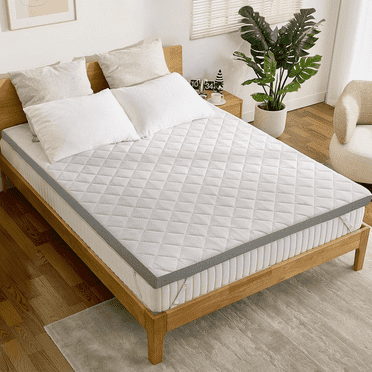 Extra Firm Mattress Topper 3 Inch, Pain Relieving Foam Bed Topper for Extra Support, High-Density Foam Mattress Pad with Removable Cover, No Smell, CertiPUR-US Certified